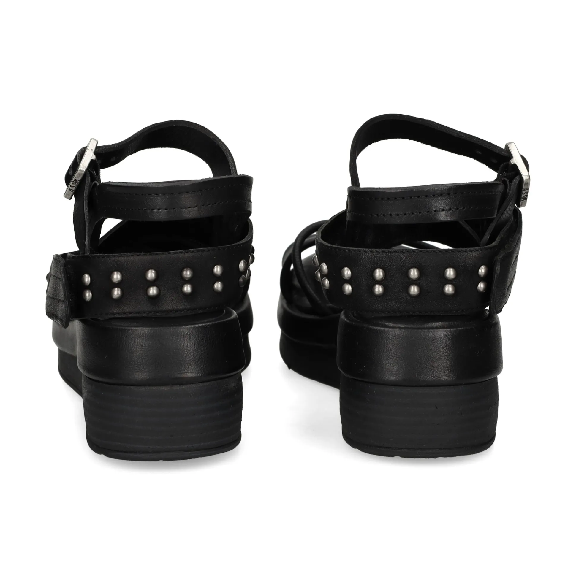 A.S.98 Sandalias con plataforma de Mujer C02001 6002 NEGRO