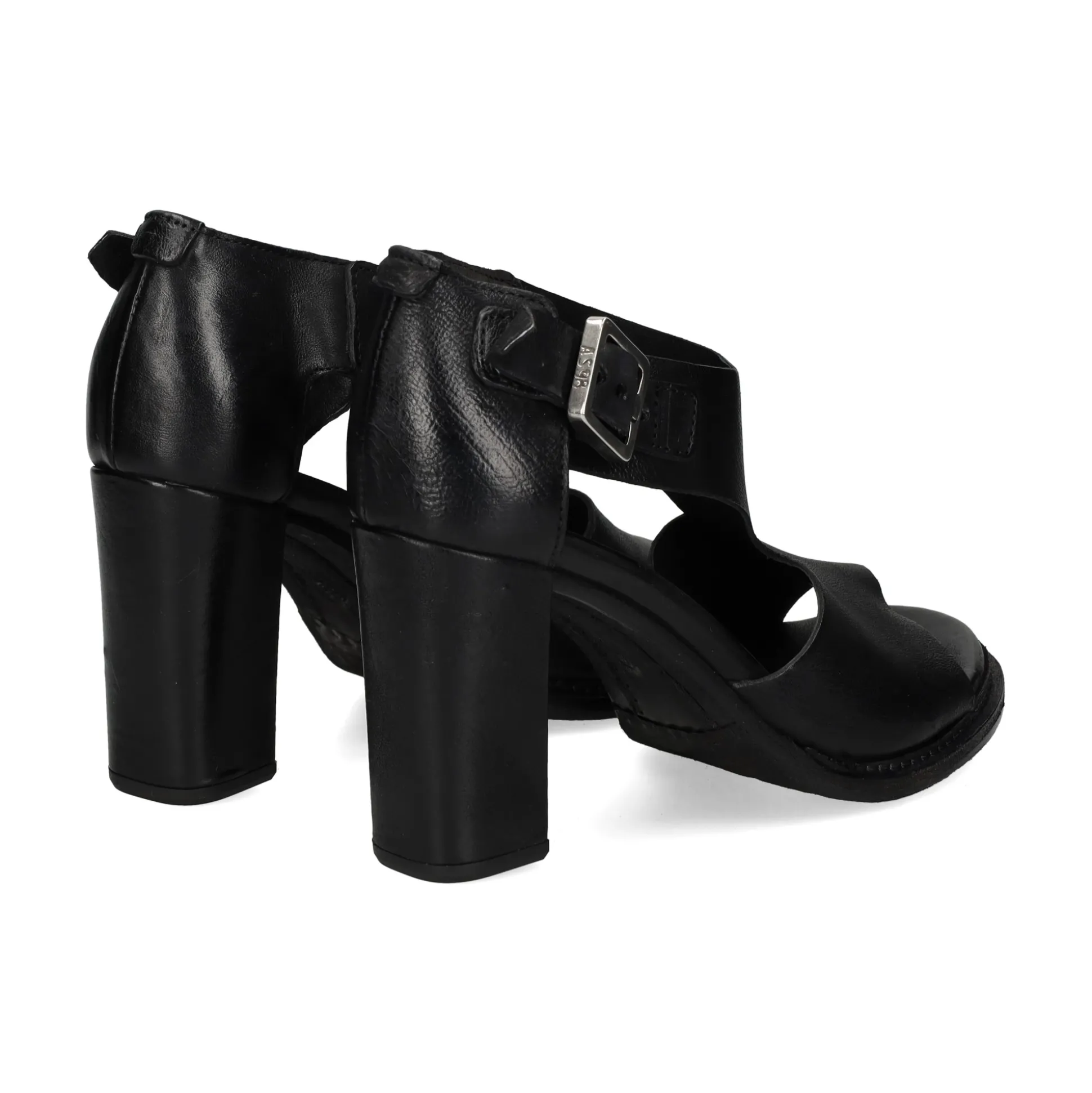 A.S.98 Sandalias con tacón de Mujer 589038 101 6002 NERO (