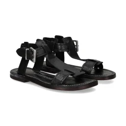 A.S.98 Sandalias planas de Mujer B94006 6002 NEGRO