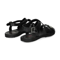 A.S.98 Sandalias planas de Mujer A16059 6002 NEGRO