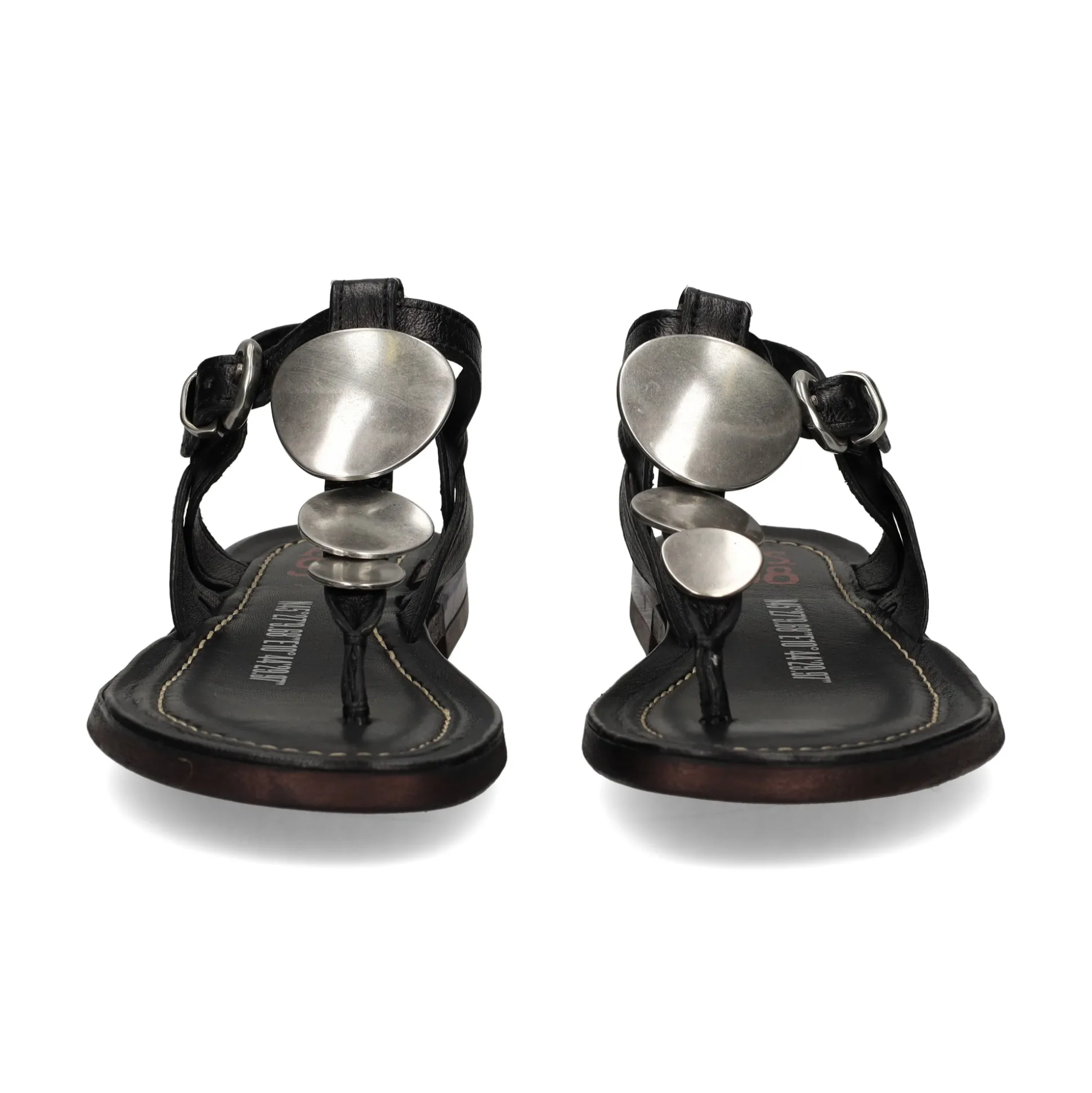 A.S.98 Sandalias planas de Mujer B94004 6002 NEGRO