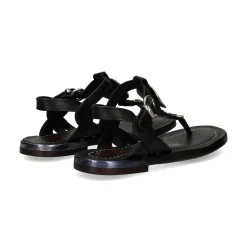 A.S.98 Sandalias planas de Mujer B94004 6002 NEGRO