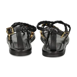 A.S.98 Sandalias planas de Mujer B74006 101 0001 NERO+O