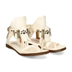 A.S.98 Sandalias planas de Mujer 534010 2103 6936 MILK