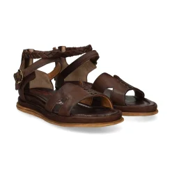 A.S.98 Sandalias planas de Mujer B60022 6144 EBANO