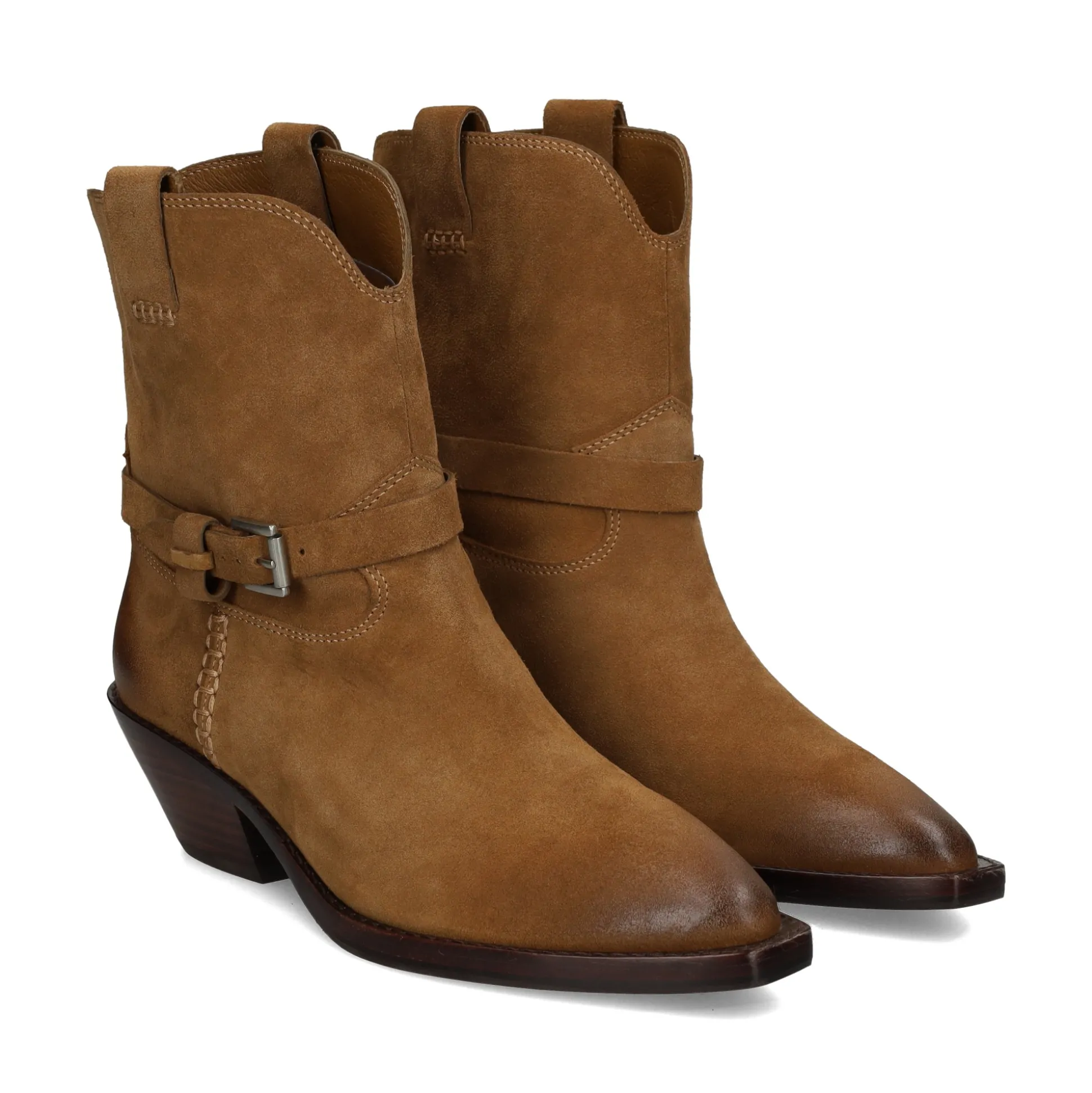 ASH Botines con tacón de Mujer DUSTIN 01 GOLDEN BROWN