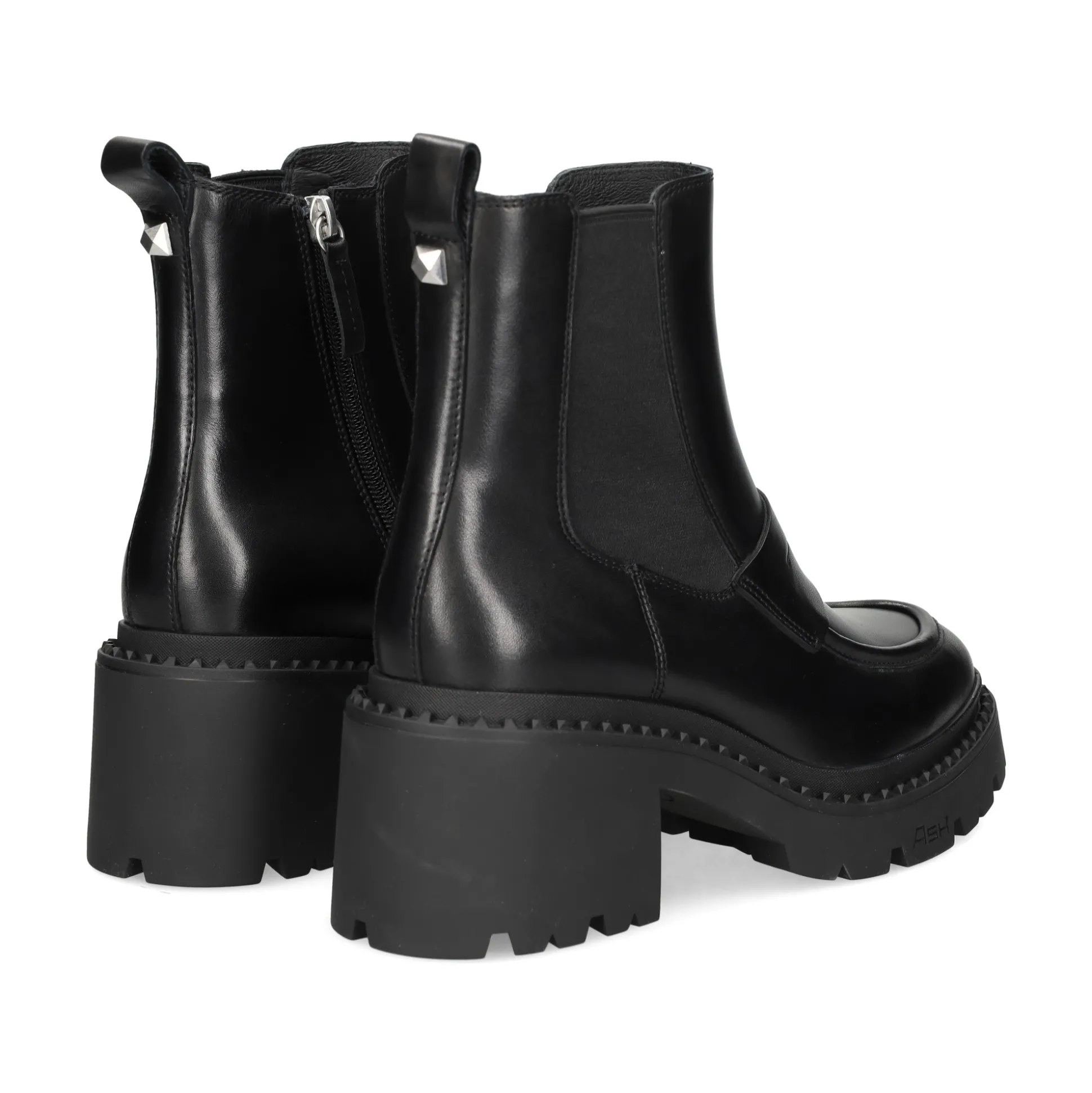 ASH Botines con tacón de Mujer NASTY 001 NEGRO