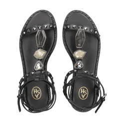 ASH Sandalias planas de Mujer PENNY 004 NEGRO