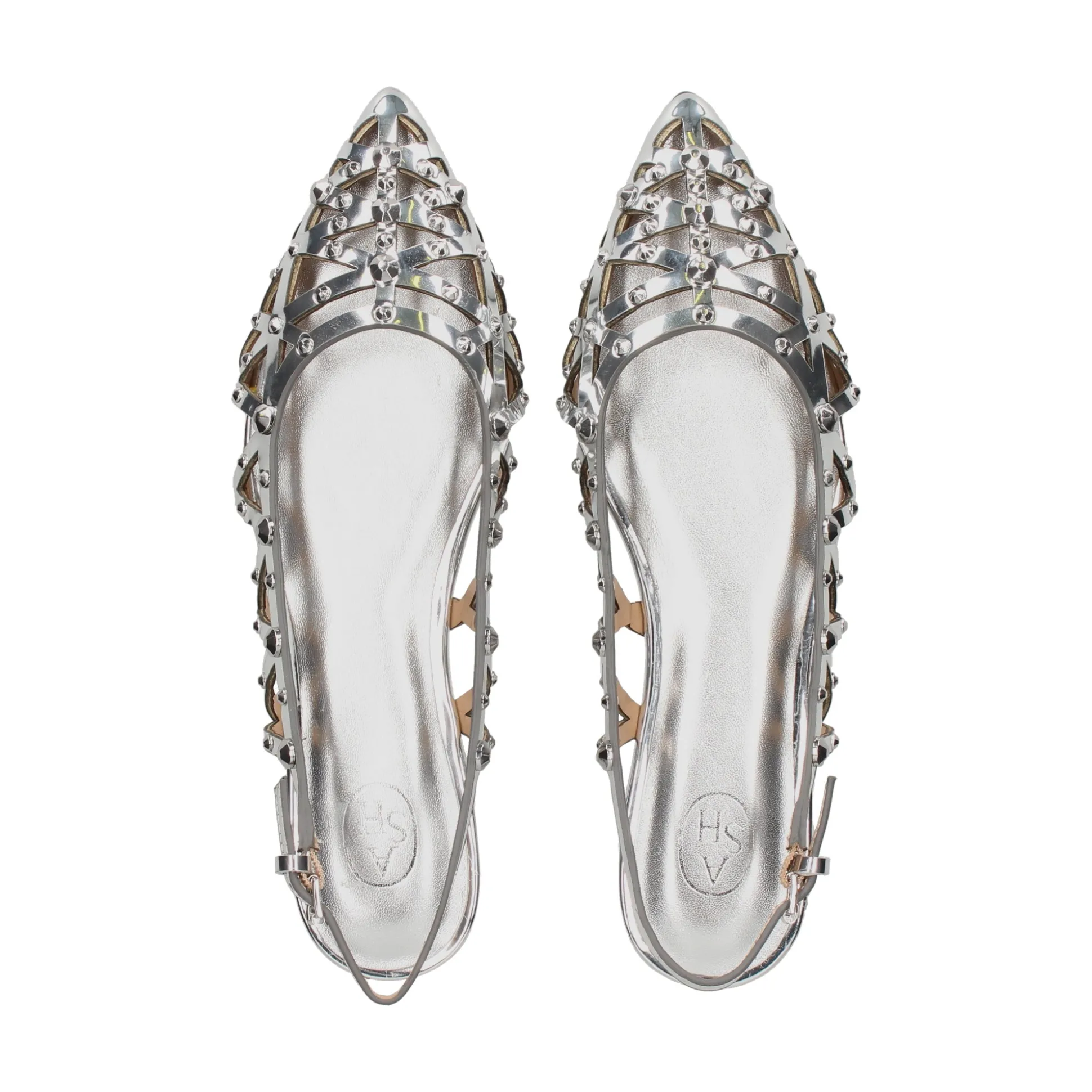 ASH Zapatos planos de Mujer BAZAAR 005 SILVER