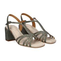 AUDLEY Sandalias con tacón de Mujer 22117 MULTI