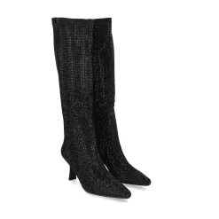 BEFREE Botas con tacón de Mujer ALBA-024 NEGRO