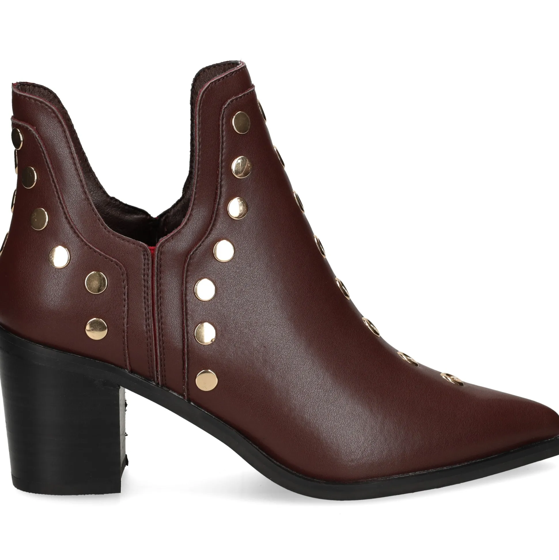 BEFREE Botines con tacón de Mujer NAPOLES-006 BURDEOS