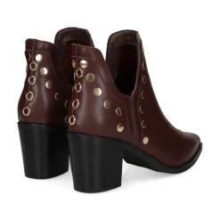 BEFREE Botines con tacón de Mujer NAPOLES-006 BURDEOS