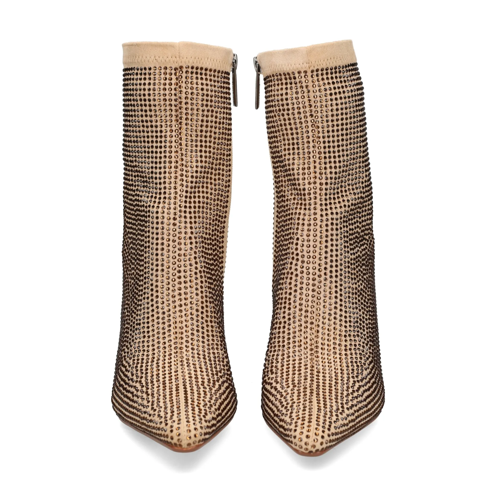 BEFREE Botines con tacón de Mujer ALBA-023 BEIGE