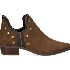 BEFREE Botines planos de Mujer MILAN-01 MARRON