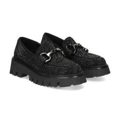 BEFREE Mocasines de Mujer PAULA-307 NEGRO