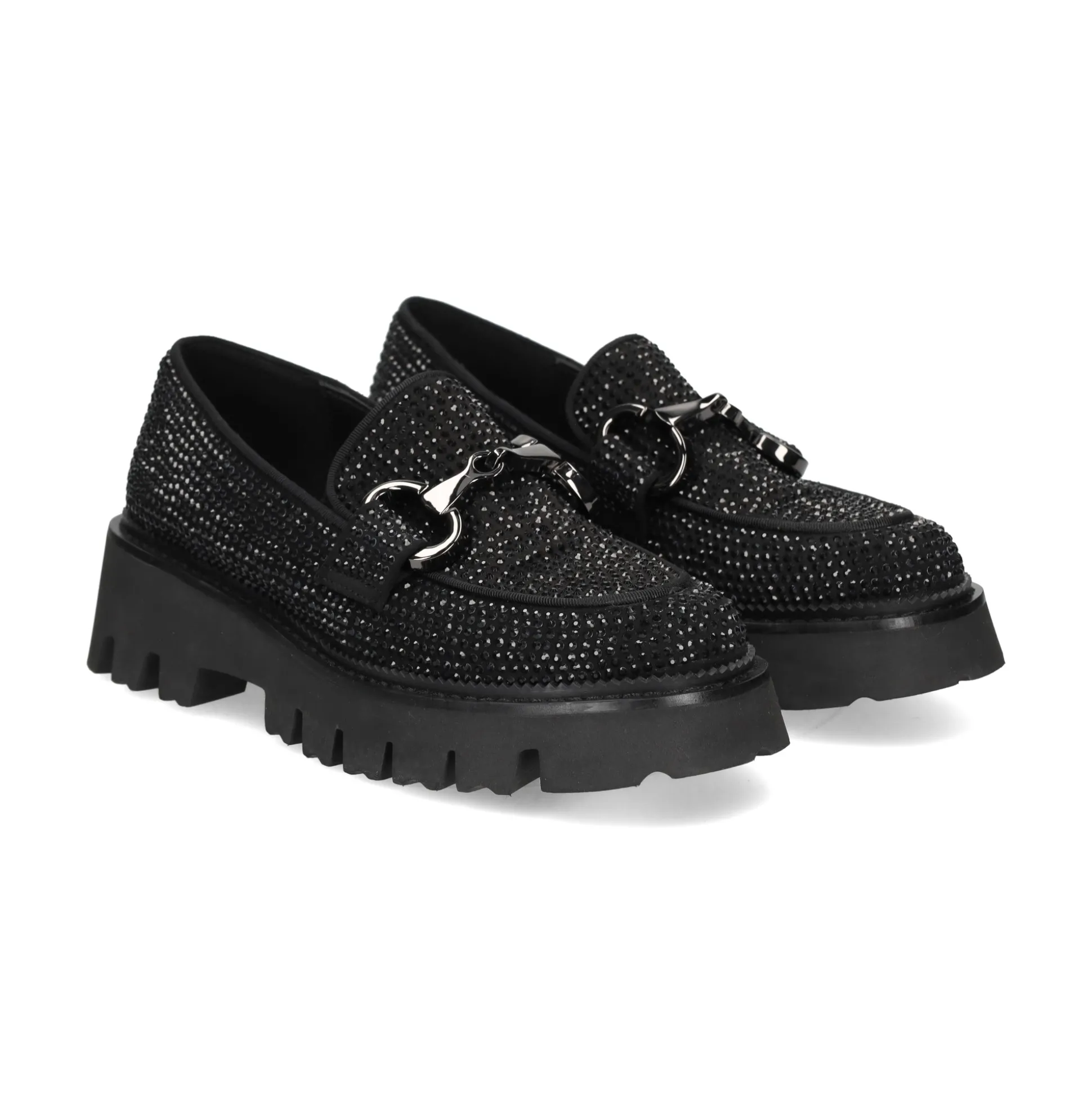 BEFREE Mocasines de Mujer PAULA-307 NEGRO