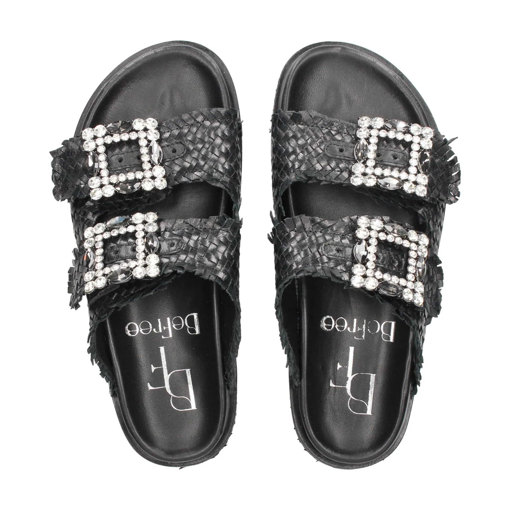 BEFREE Sandalias planas de Mujer VICKY-271 NEGRO