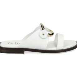 BEFREE Sandalias planas de Mujer NICE-110 BLANCO