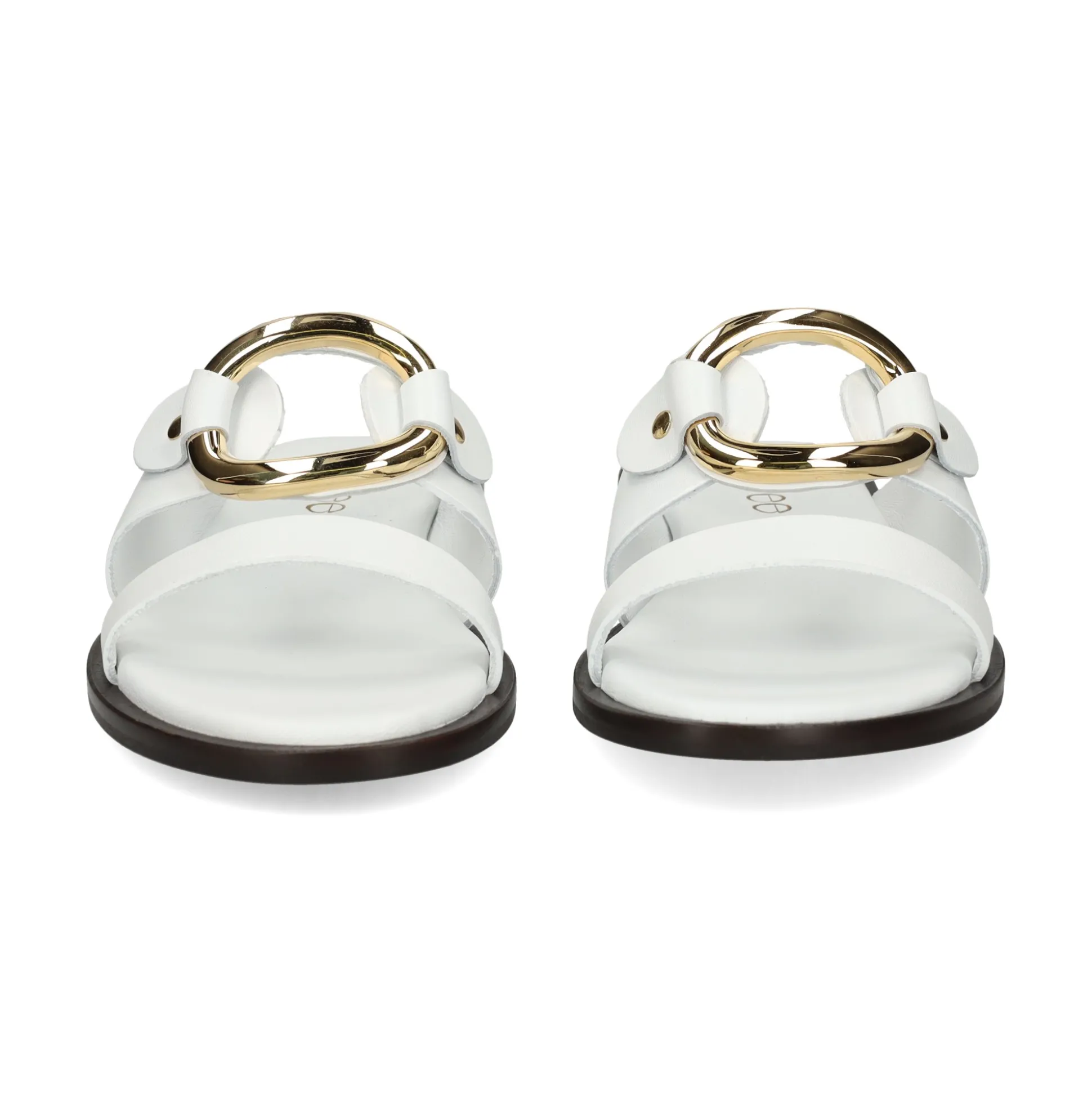 BEFREE Sandalias planas de Mujer NICE-110 BLANCO