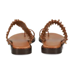 BEFREE Sandalias planas de Mujer RIGA-535 CAMEL