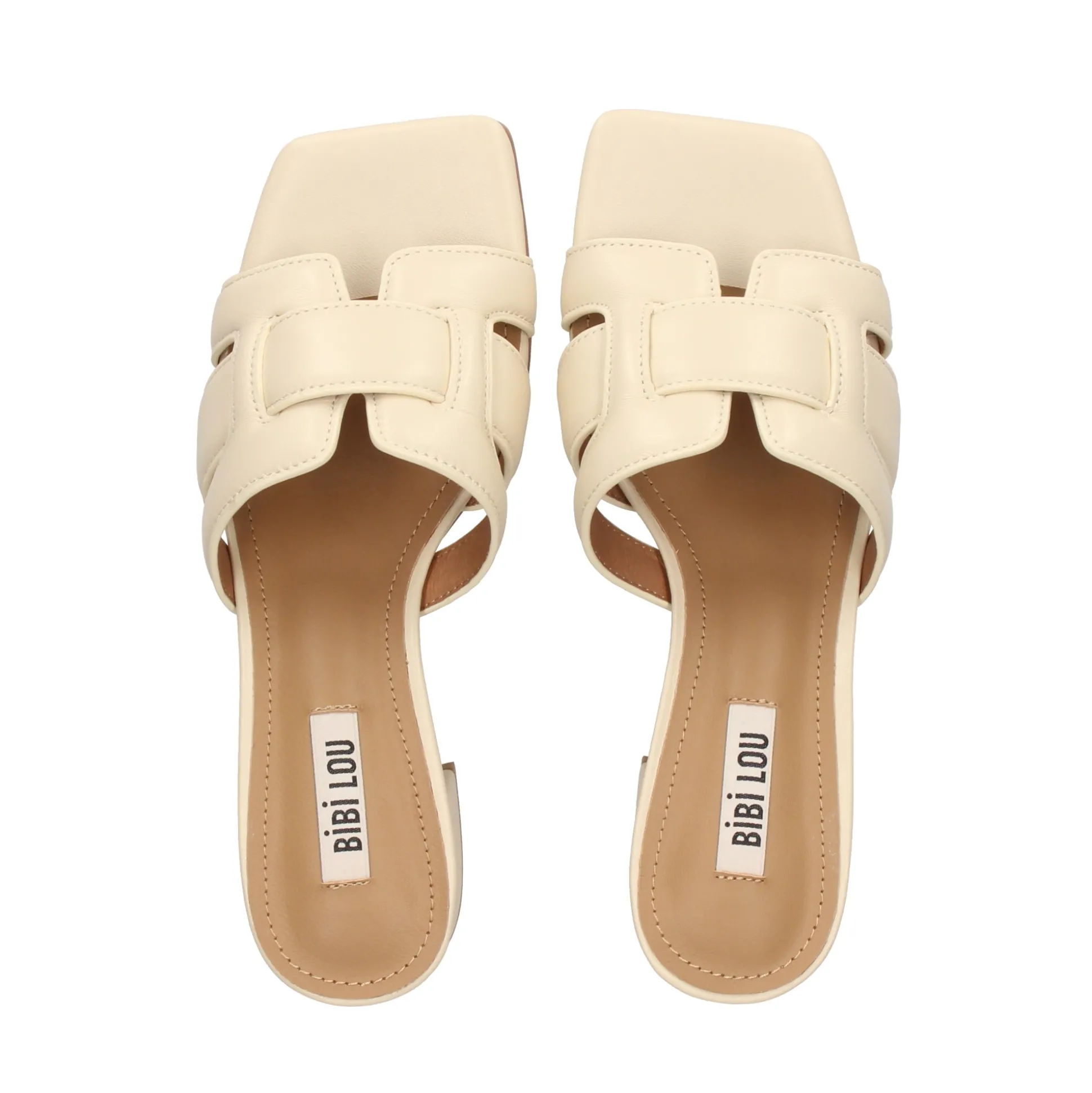 BIBI LOU Sandalias con tacón de Mujer 761Z10VK OFF WHITE