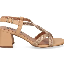 BIBI LOU Sandalias con tacón de Mujer 821Z94HG NUDE