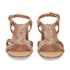 BIBI LOU Sandalias con tacón de Mujer 821Z94HG NUDE