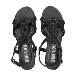 BIBI LOU Sandalias planas de Mujer 820Z94HG NEGRO