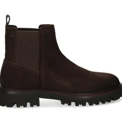 BOSS Botines de Hombre Julyo_Cheb_sde 202 Dark Brown