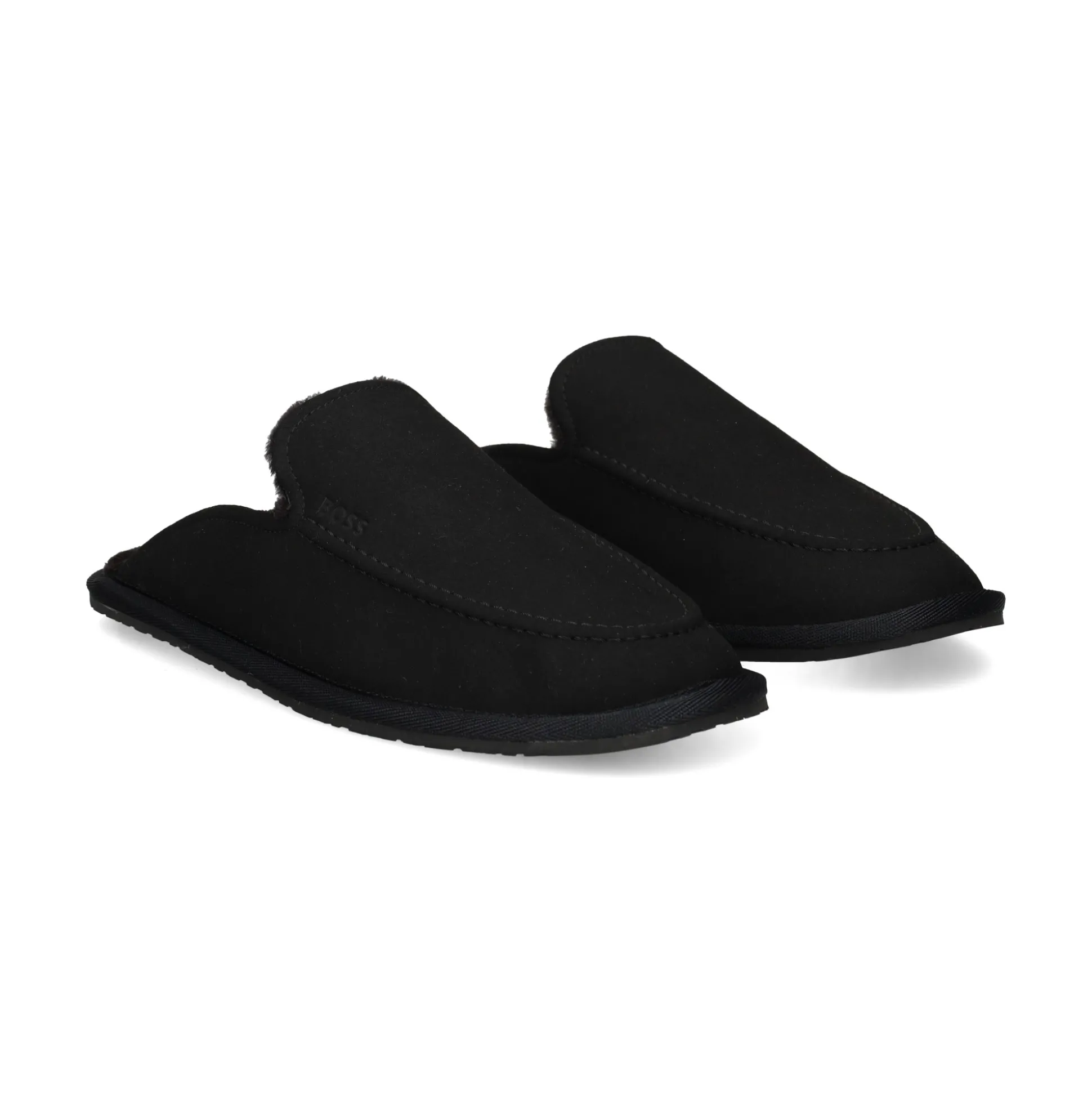 BOSS Pantuflas de Hombre Home_Mule_msfr 001 NEGRO