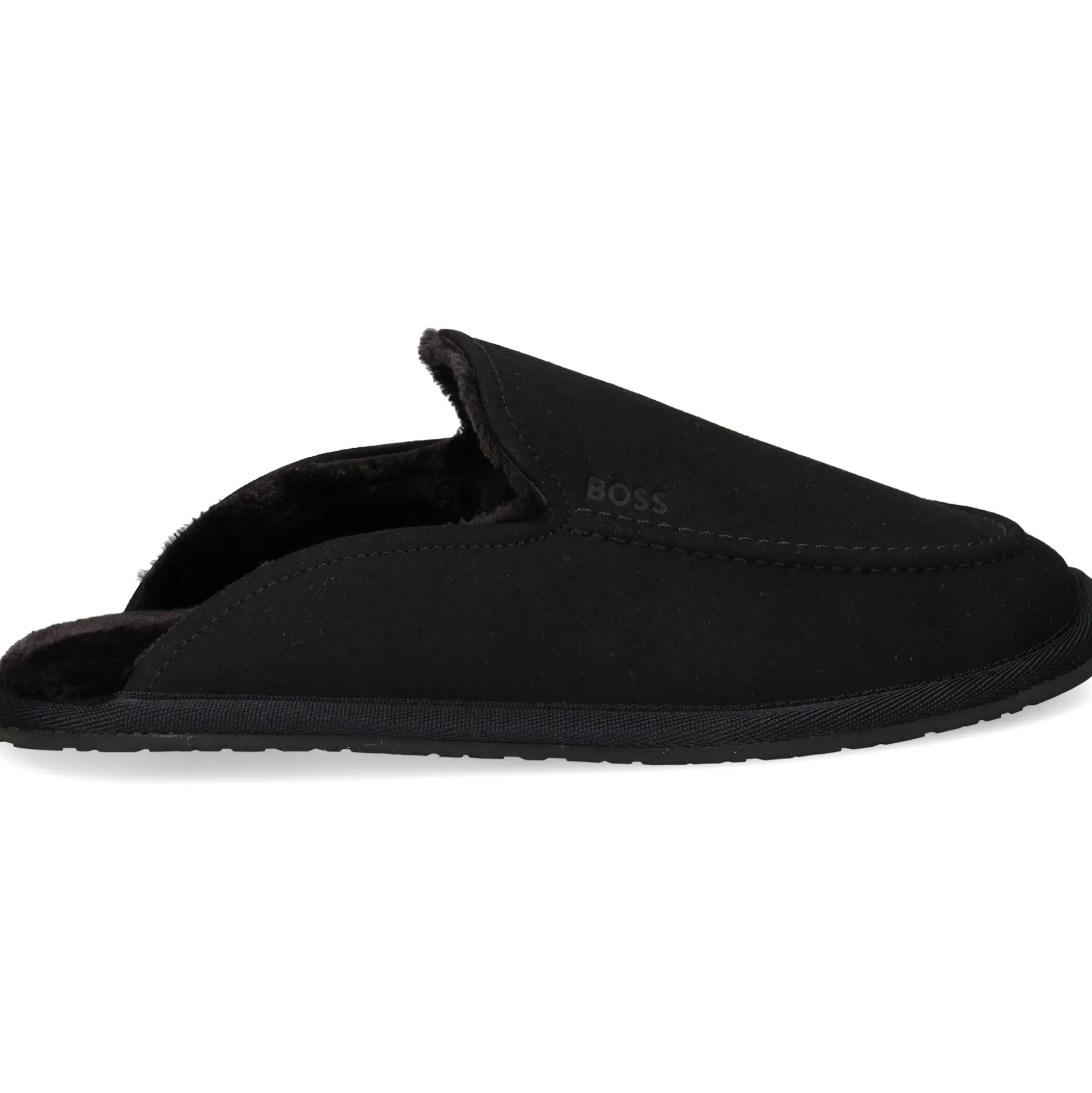 BOSS Pantuflas de Hombre Home_Mule_msfr 001 NEGRO