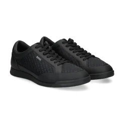 BOSS Zapatillas de Hombre Nitan_Tenn_mn 005 BLACK