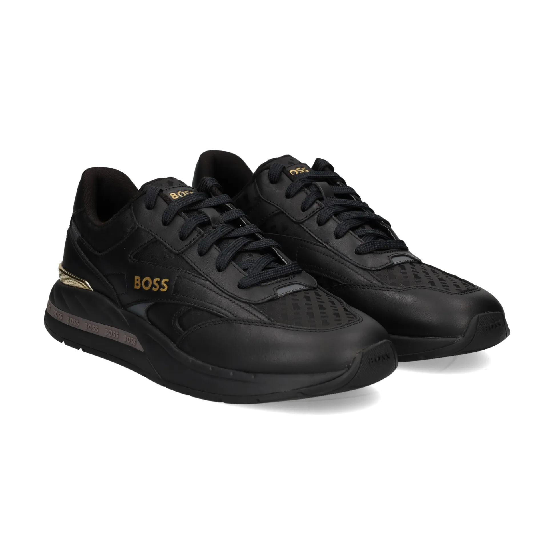 BOSS Zapatillas de Hombre Kurt_Runn_mnmx 007 NEGRO