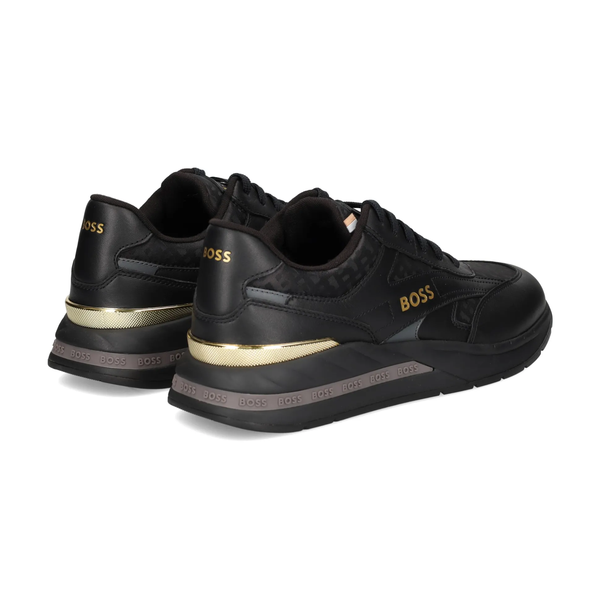 BOSS Zapatillas de Hombre Kurt_Runn_mnmx 007 NEGRO