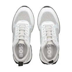 BOSS Zapatillas de Hombre Jonah_Runn_meth (286595) 120 Open White