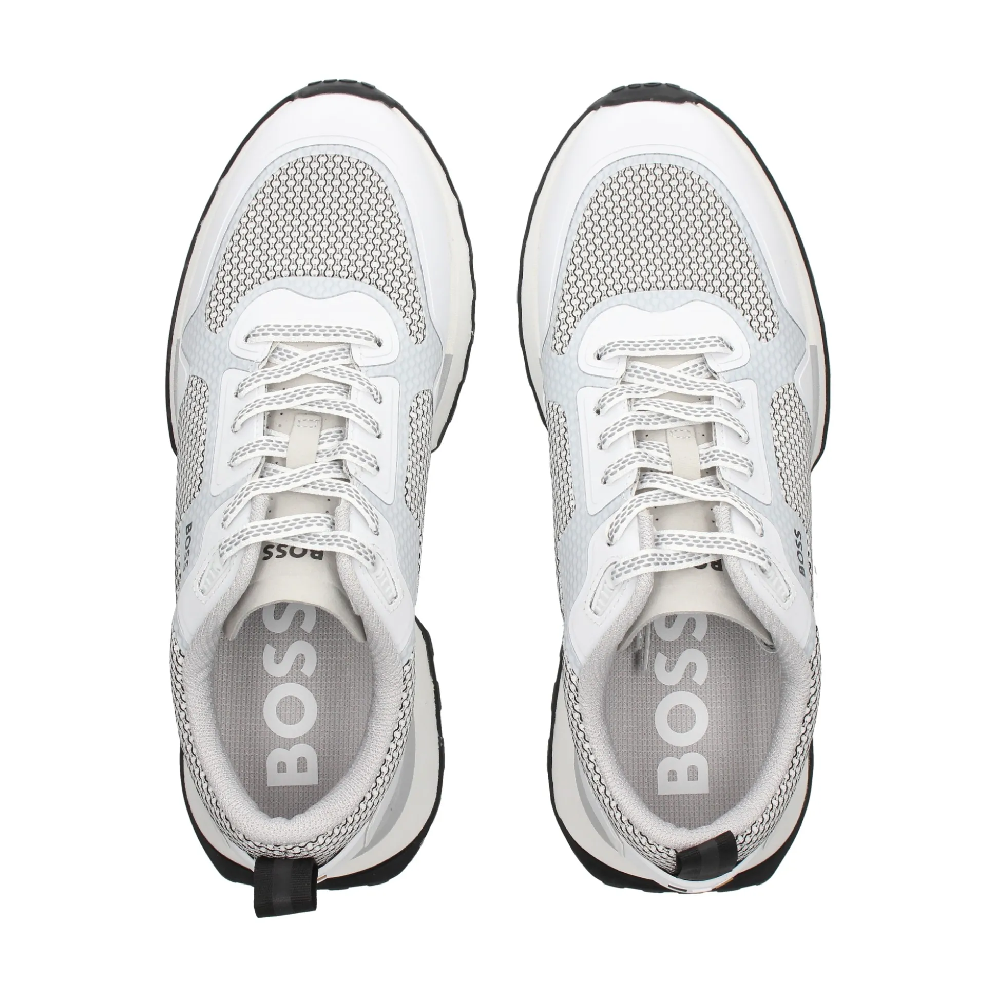 BOSS Zapatillas de Hombre Jonah_Runn_meth (286595) 120 Open White