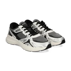 BOSS Zapatillas de Hombre Owen_Runn_memt 041 SILVER