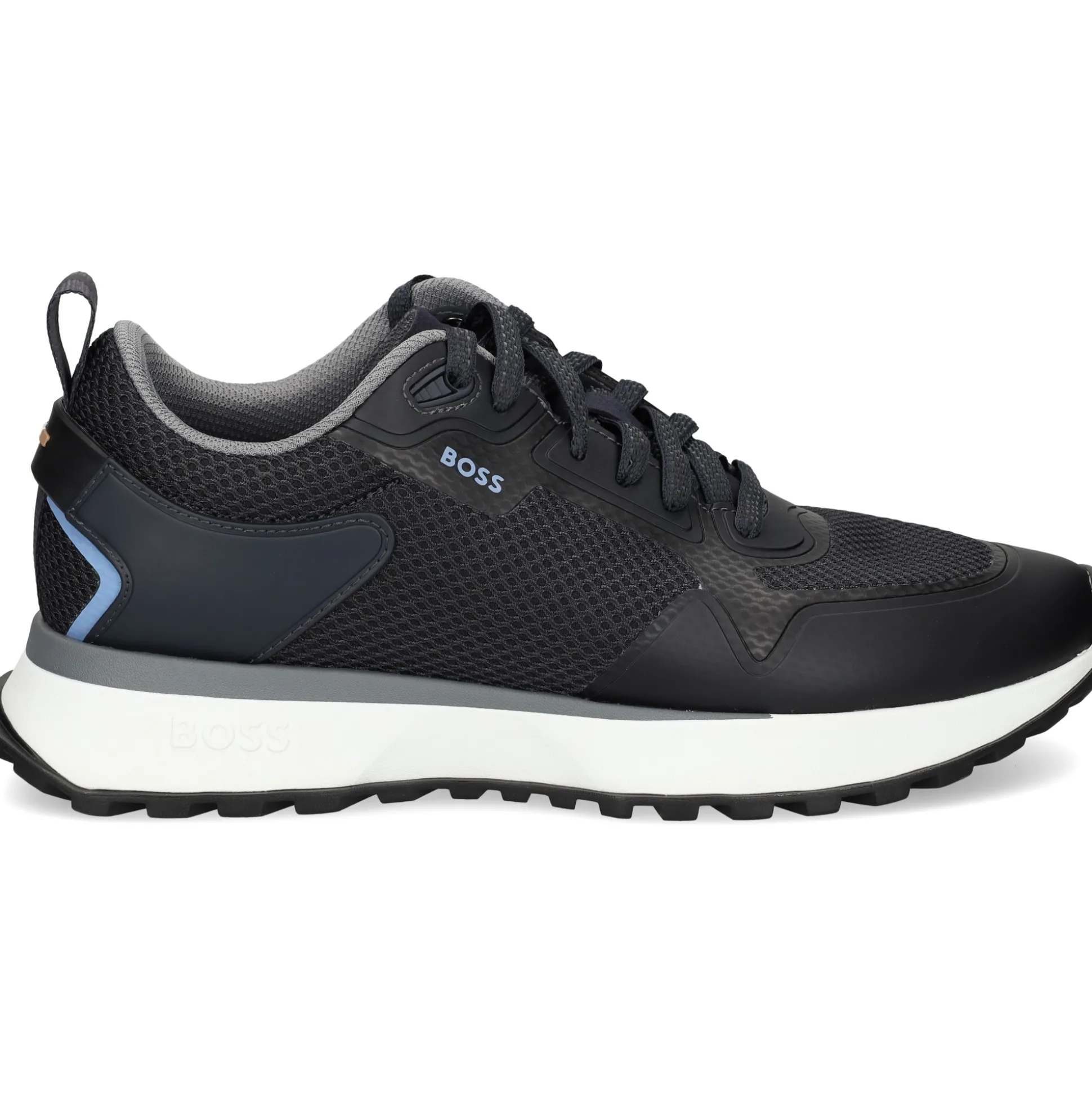 BOSS Zapatillas de Hombre Jonah_Runn_meth 402-Dark Blue