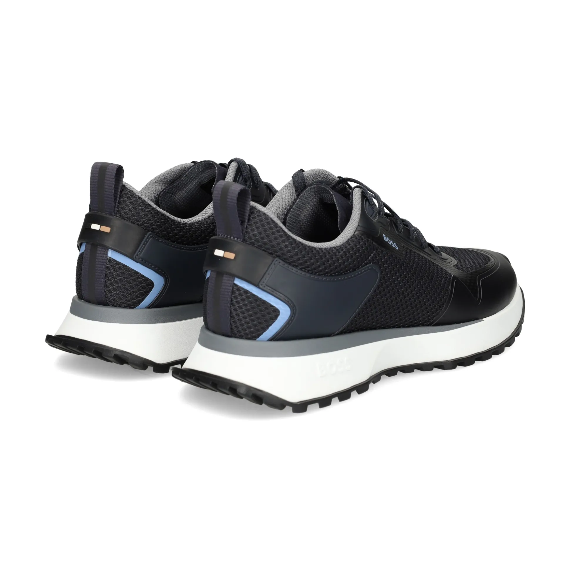 BOSS Zapatillas de Hombre Jonah_Runn_meth 402-Dark Blue