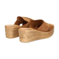 BUENO Sandalias con plataforma de Mujer WA4703 ALFA CUERO
