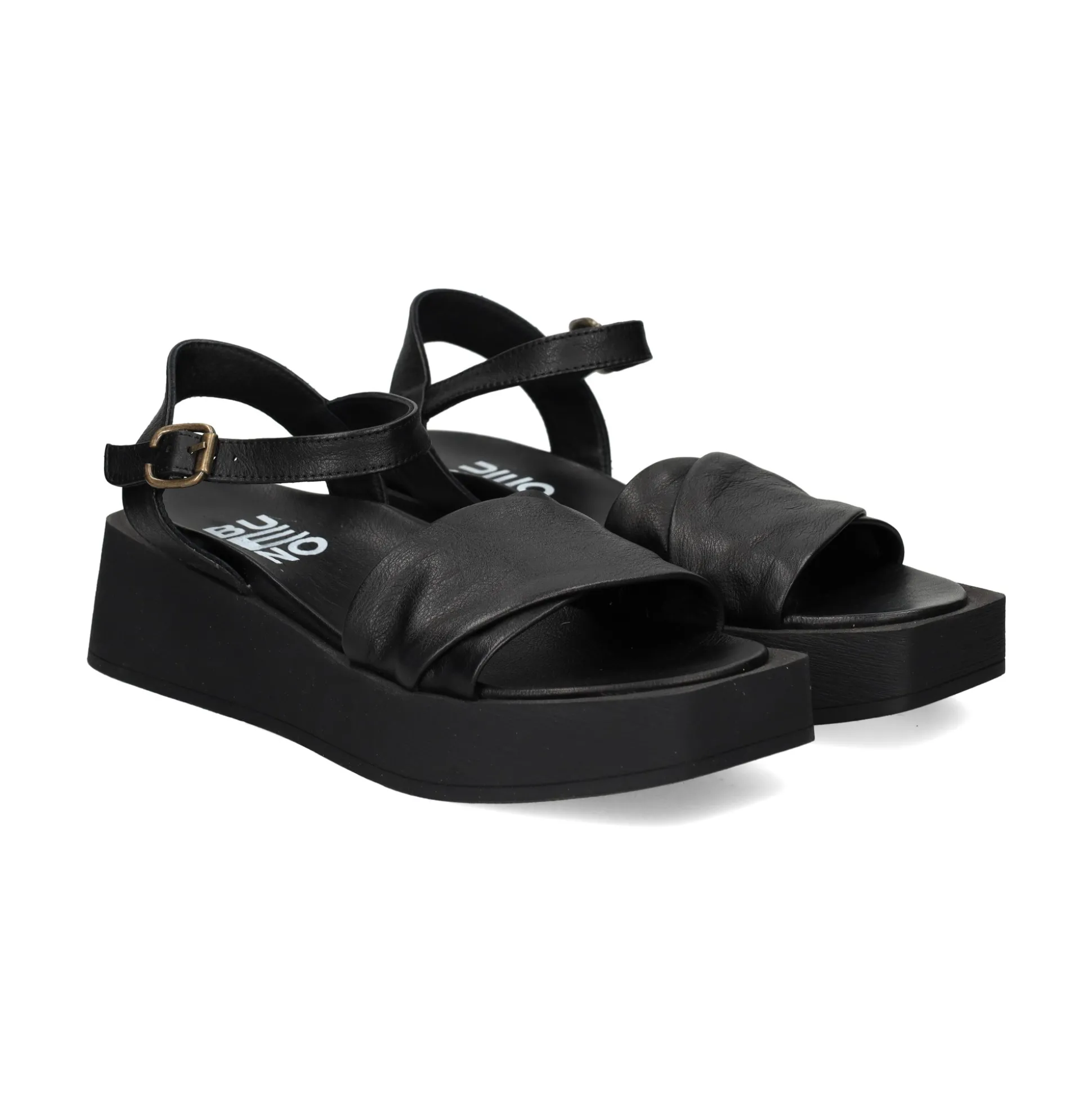 BUENO Sandalias con plataforma de Mujer WY5909 NEGRO