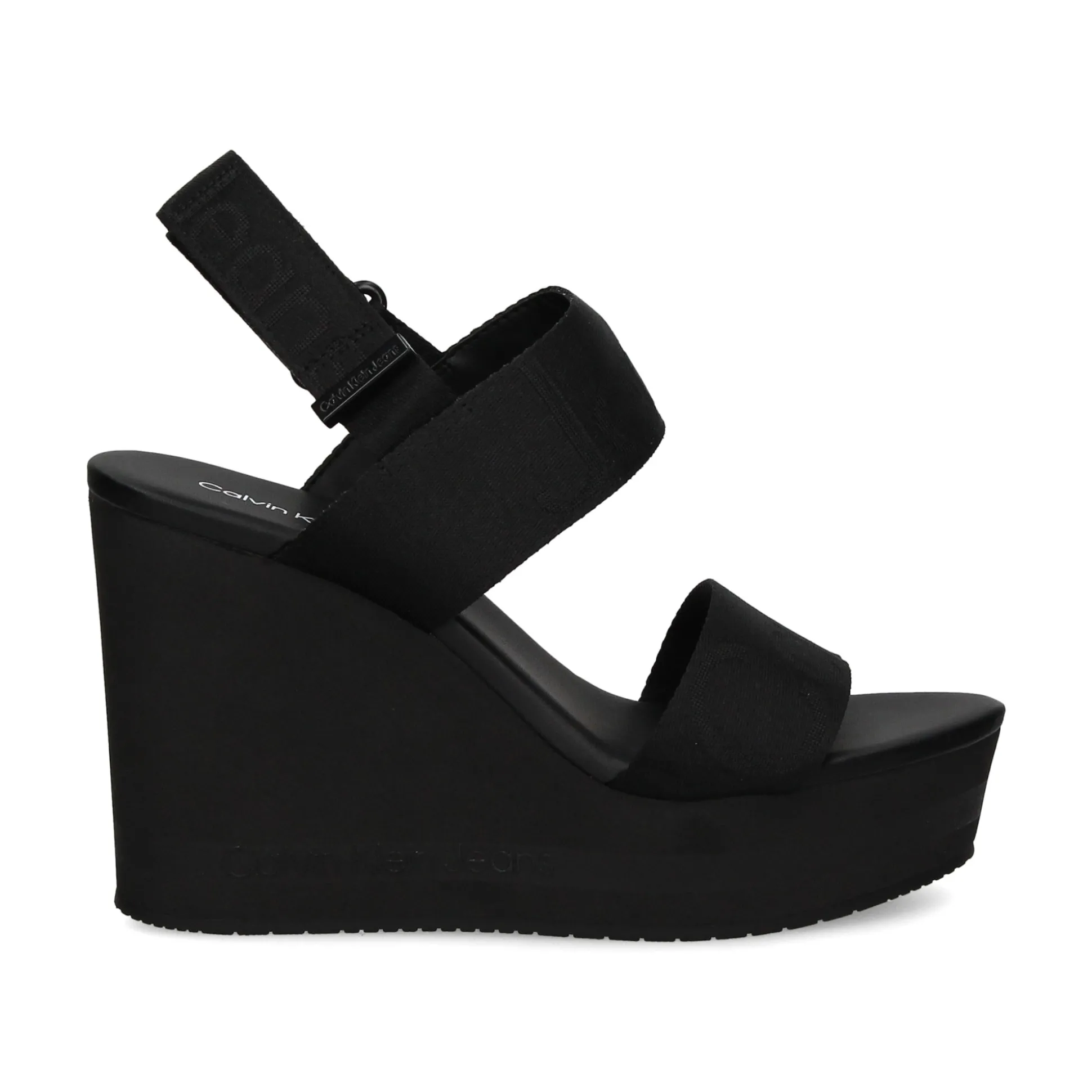 CALVIN KLEIN Sandalias cuña de Mujer YW0YW00959 BLACK - BDS