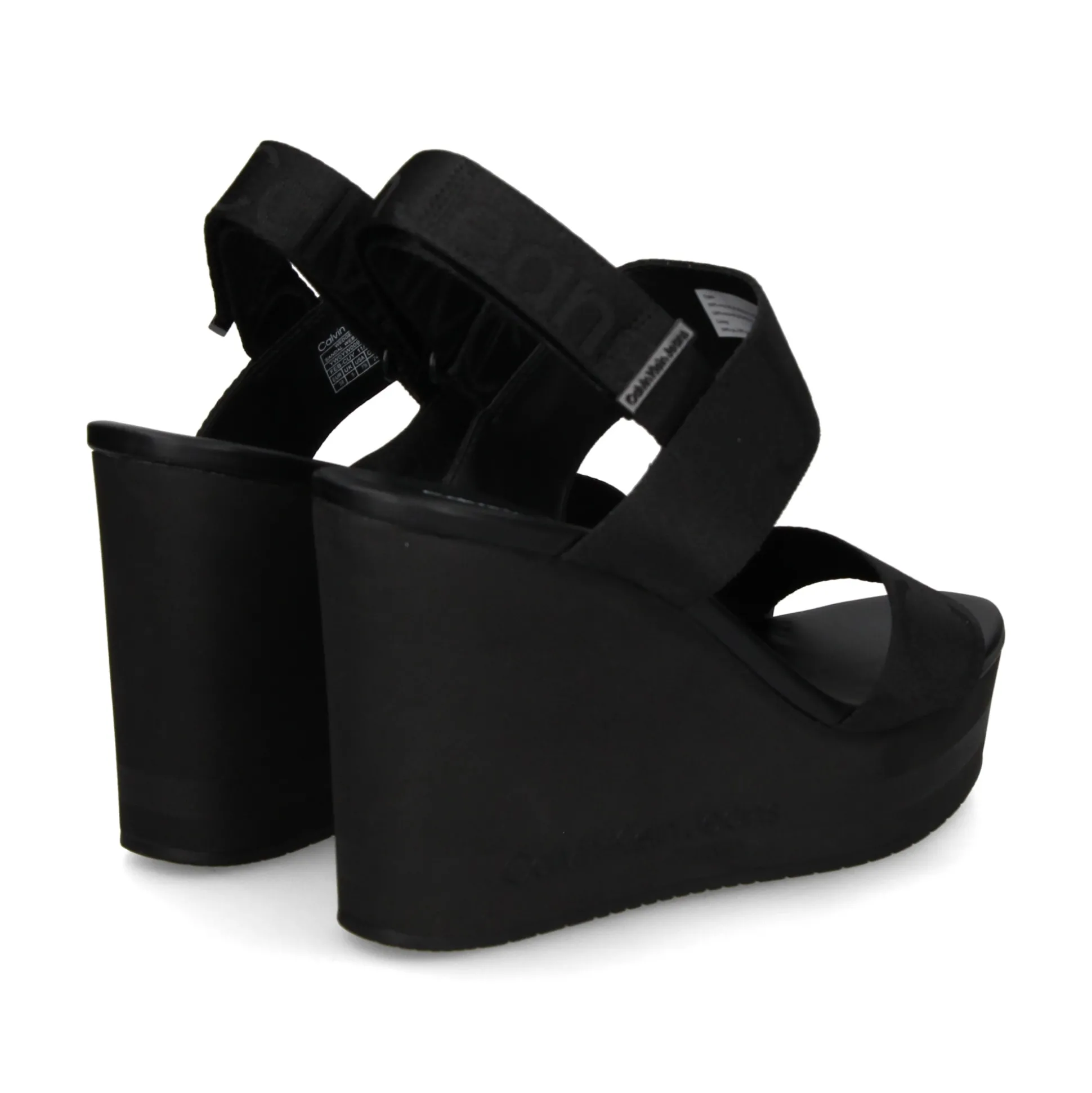 CALVIN KLEIN Sandalias cuña de Mujer YW0YW00959 BLACK - BDS