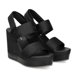 CALVIN KLEIN Sandalias cuña de Mujer YW0YW01360 0GO BLACK
