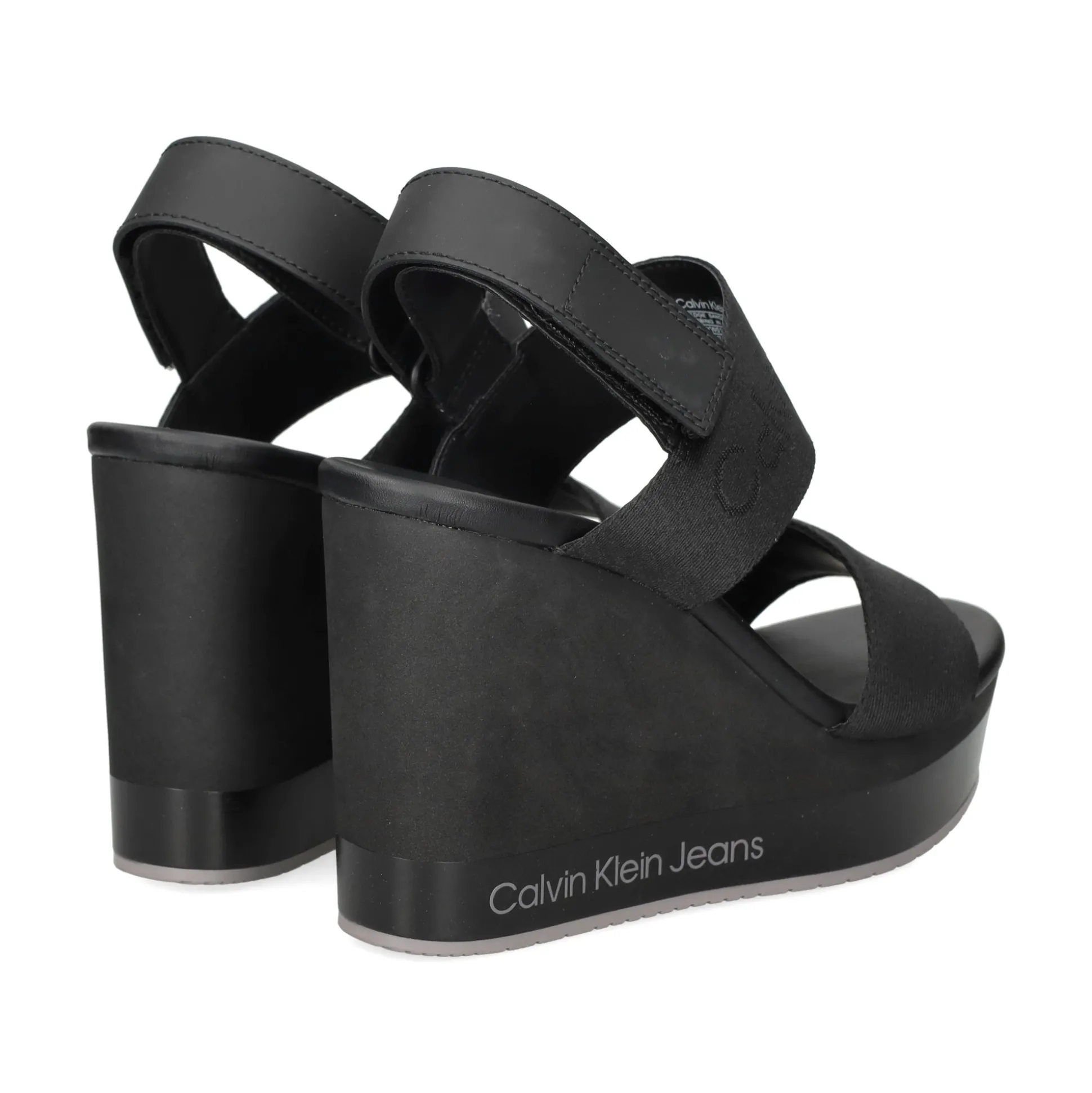 CALVIN KLEIN Sandalias cuña de Mujer YW0YW01360 0GO BLACK