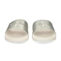 CALVIN KLEIN Sandalias planas de Mujer YW0YW01243 0GI CREAMY WHIT