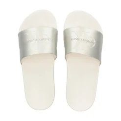 CALVIN KLEIN Sandalias planas de Mujer YW0YW01243 0GI CREAMY WHIT