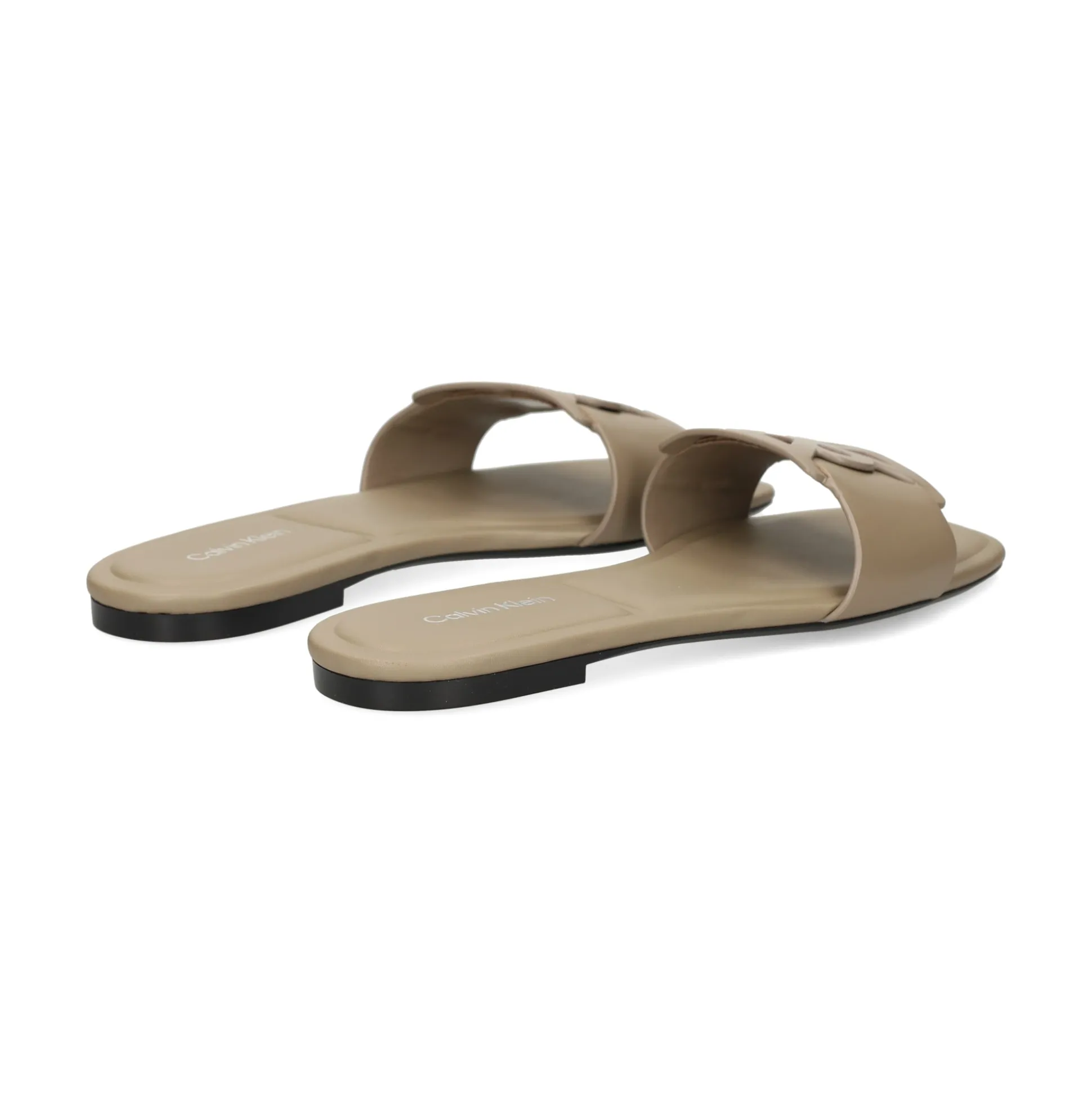 CALVIN KLEIN Sandalias planas de Mujer HW0HW03128 PBO Gris topo
