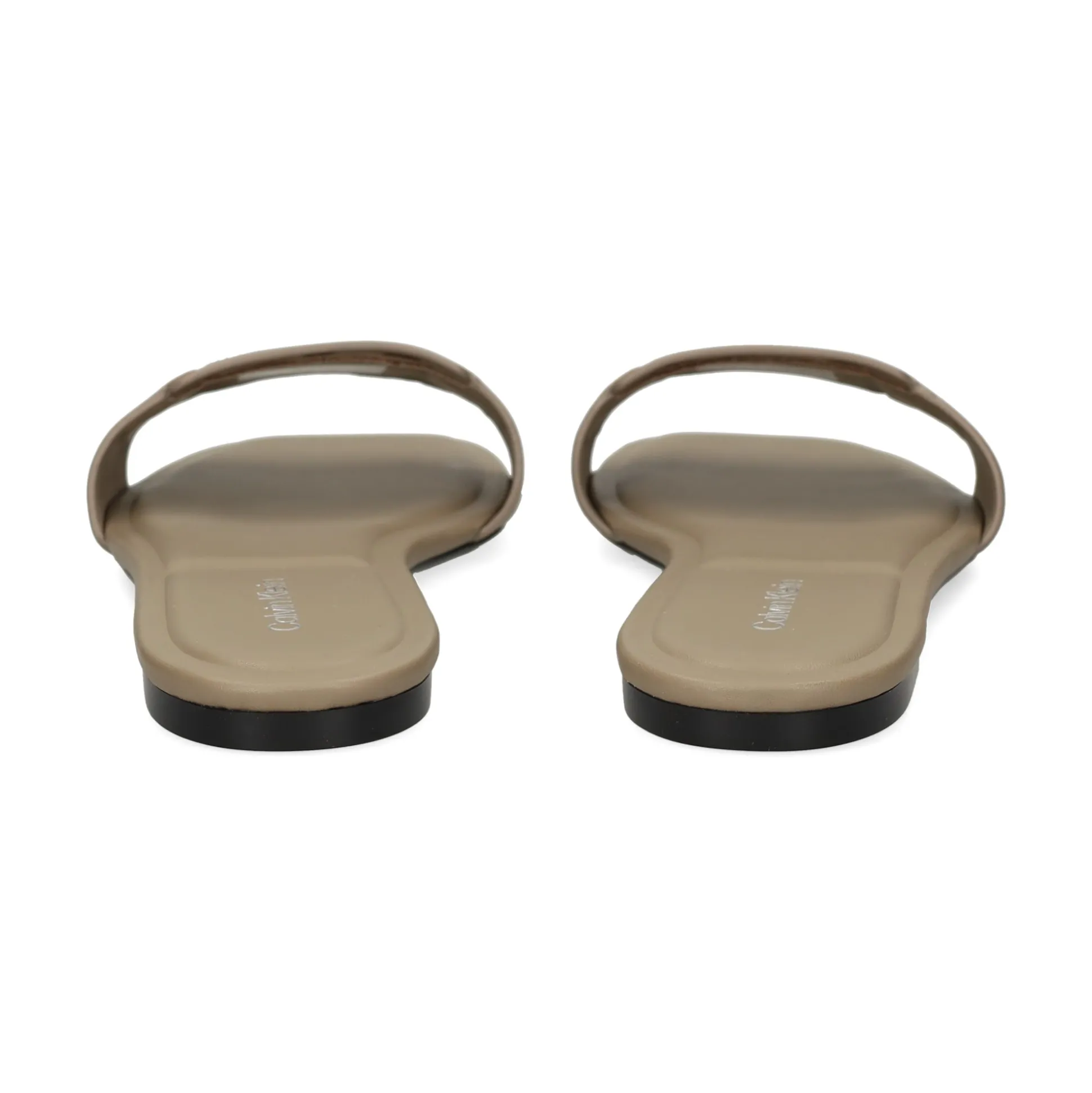 CALVIN KLEIN Sandalias planas de Mujer HW0HW03128 PBO Gris topo